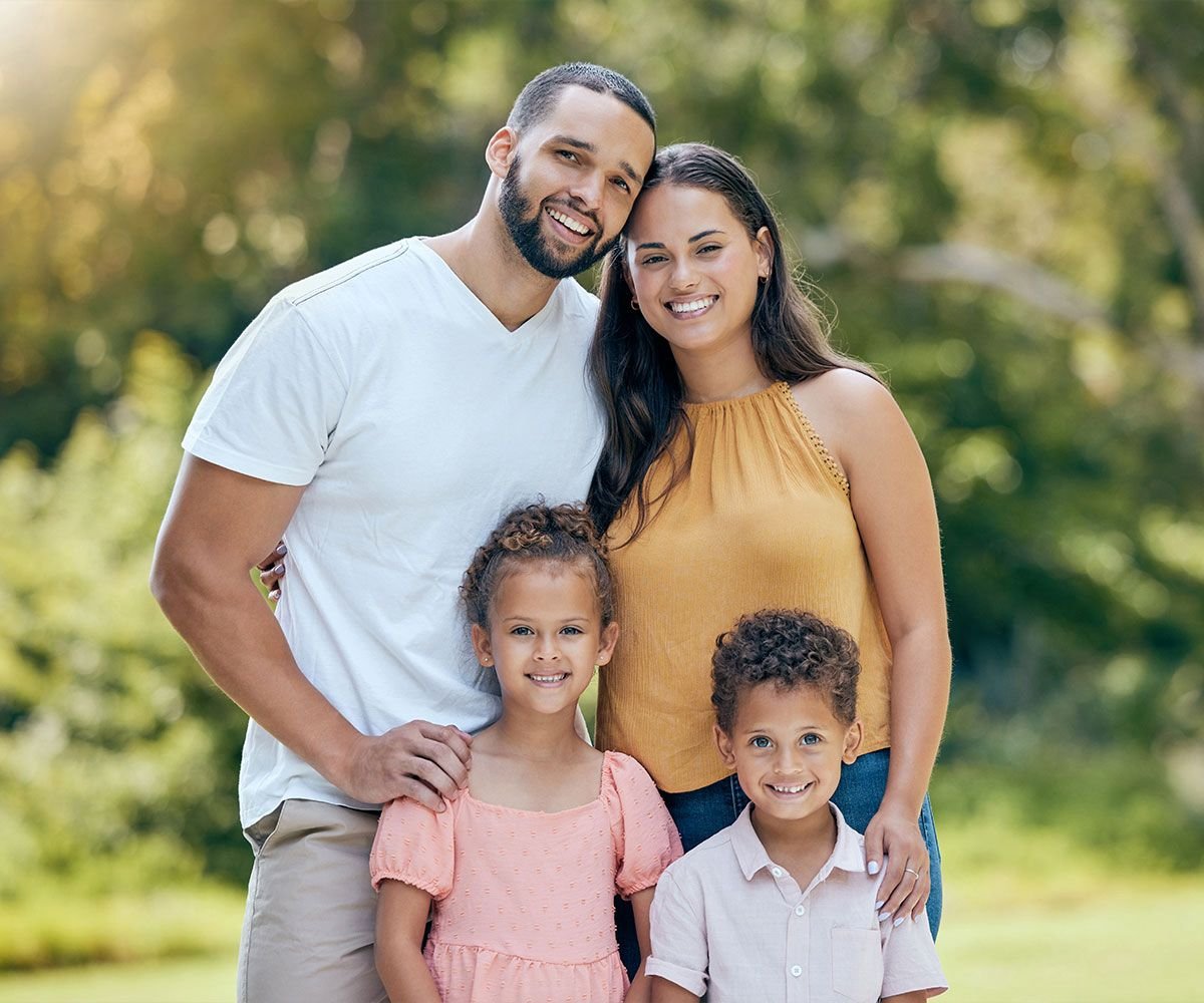 Happy Michigan family planning their estate